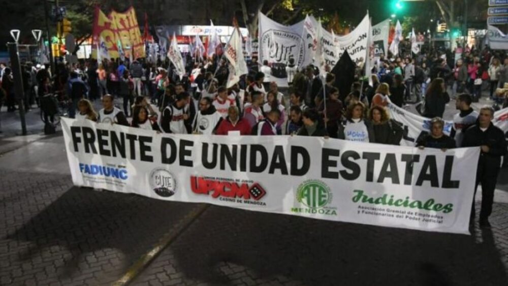 Repudio a la represión y detención de dirigentes sindicales en Mendoza