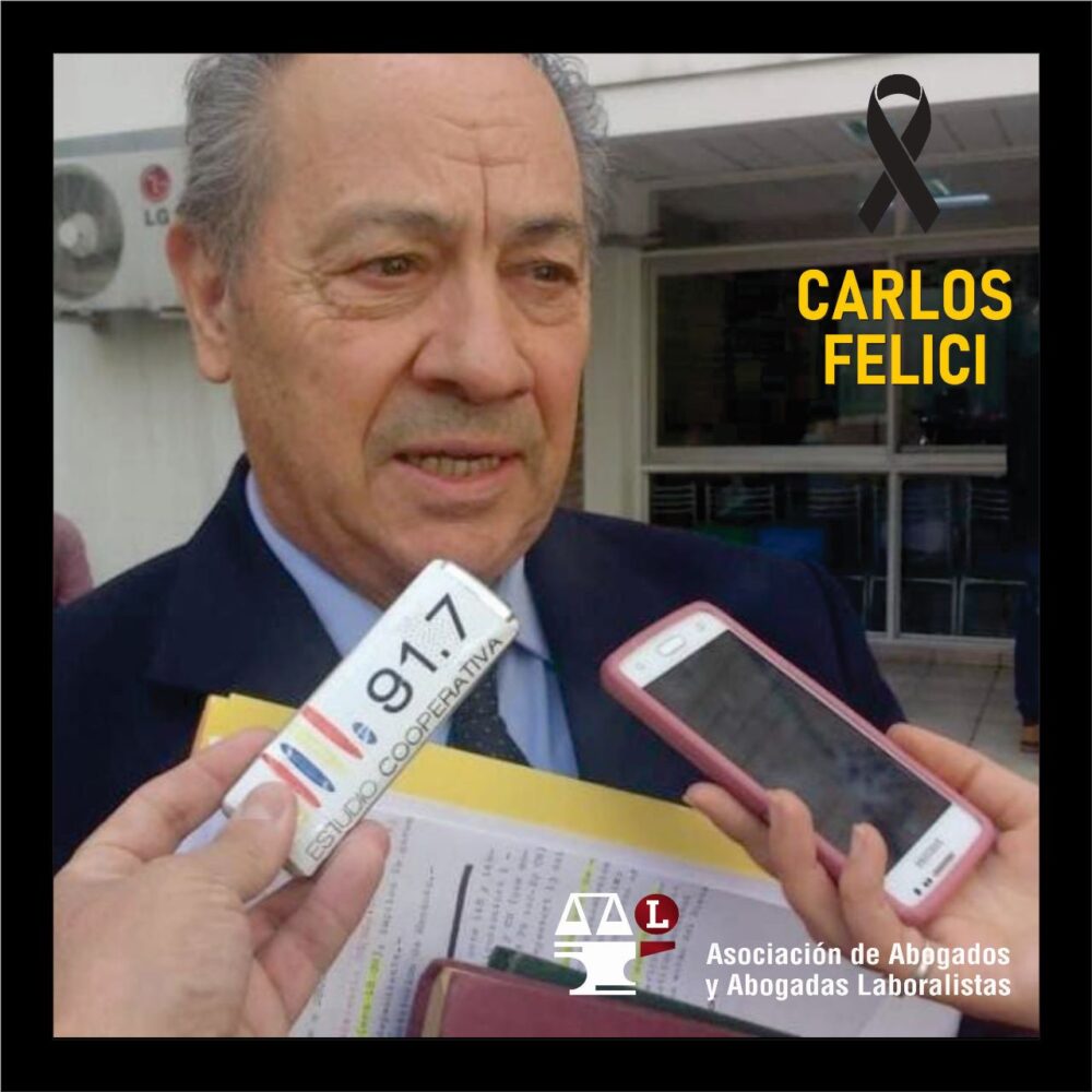 PESAR POR EL FALLECIMIENTO DEL DR. CARLOS FELICI
